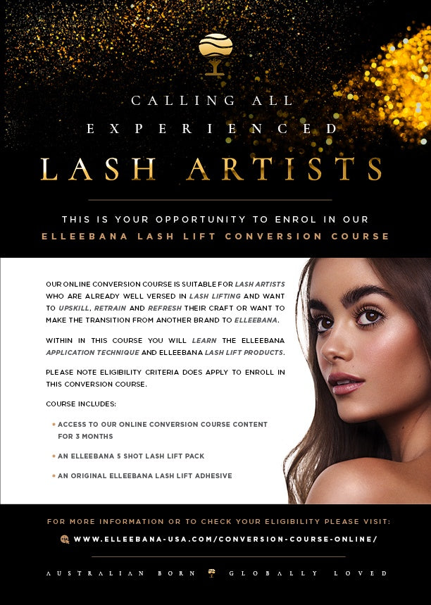 Elleebana Official ONLINE One Shot Lash Lift Conversion Course