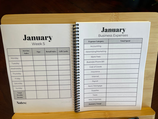 Clear & simple Bookkeeping: A relief for Small Business Owners Bookkeeping workbook guidebook.