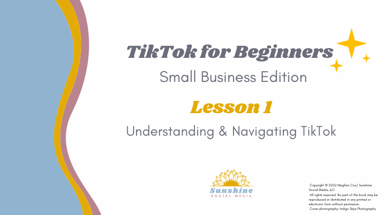 TikTok for Beginners - Lesson 1 Understanding & Navigating TikTok Course