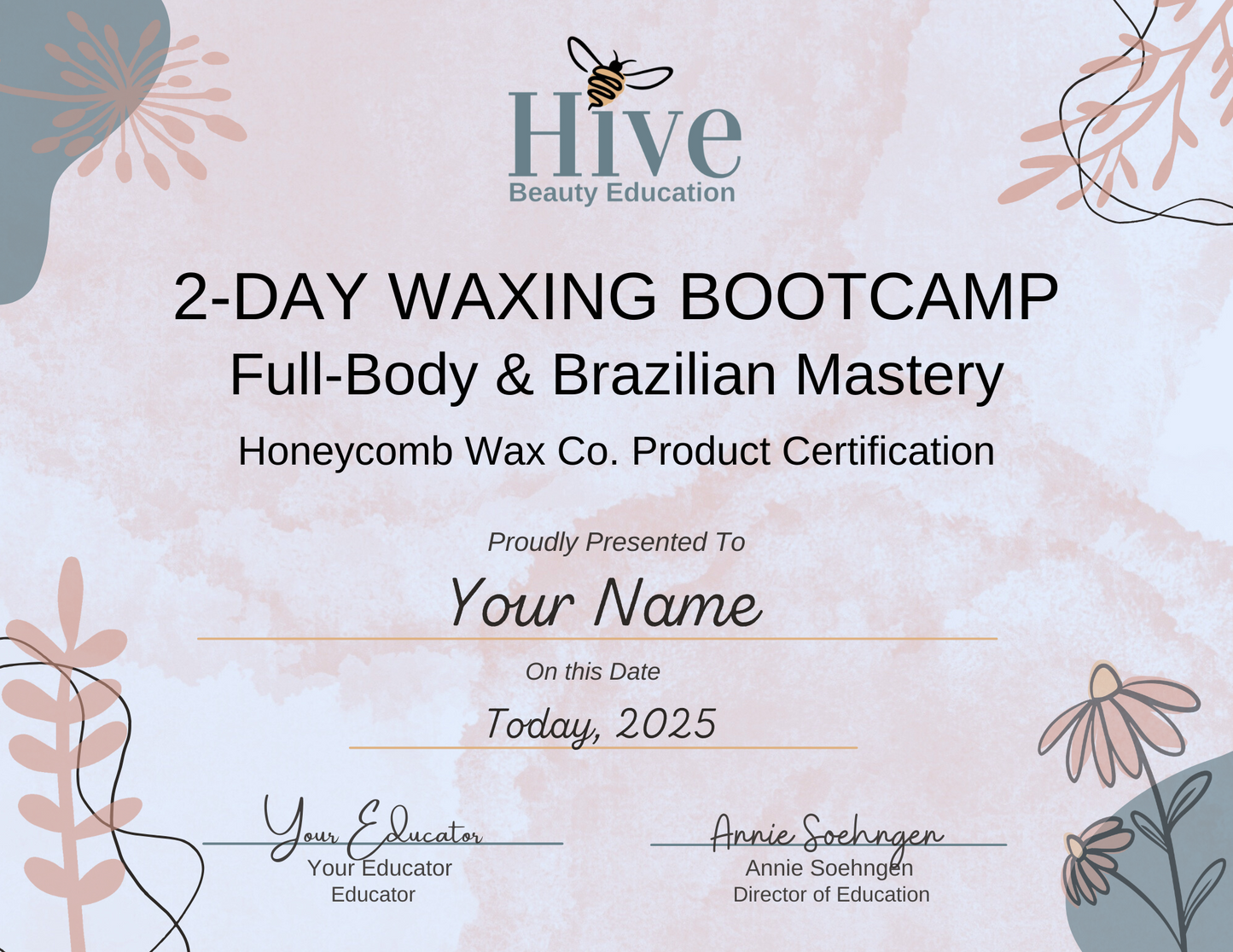 2_Day_Certificate_Chicago wax class