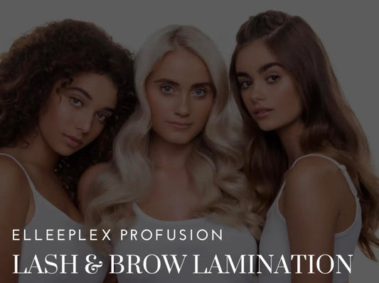 Elleebana Official Elleeplex Profusion In Person Lash & Brow Lamination Certification Bundle Course Training with CE / CEU Continuing Education Hours for cometologists or estheticians.