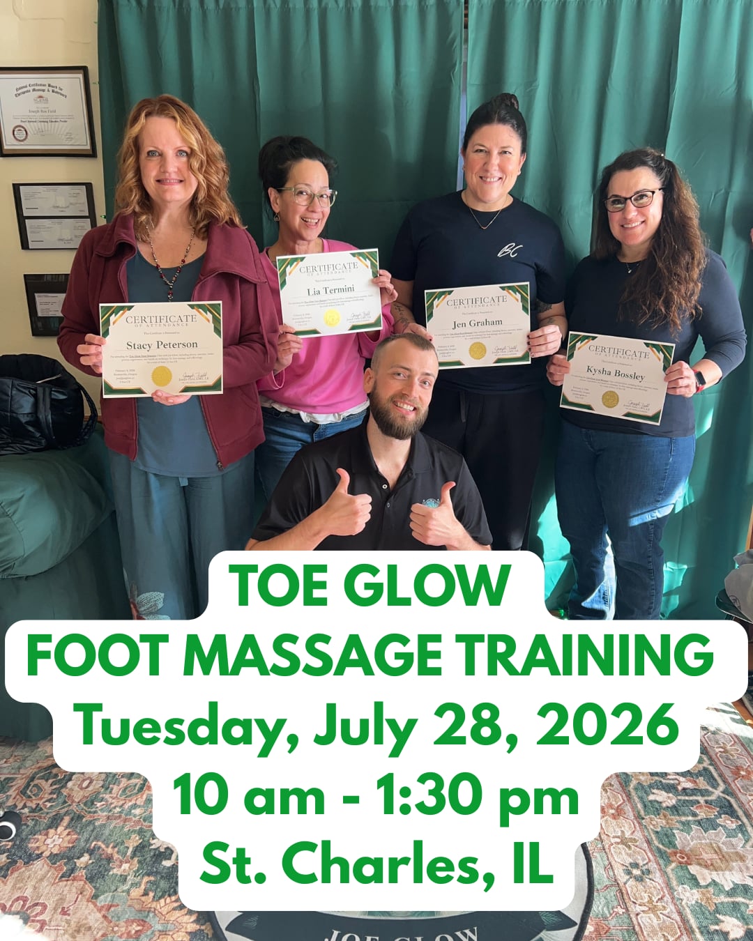 Joe Glow Toe Glow Foot Massage Training for Beauty Professionals and Massage Therapists