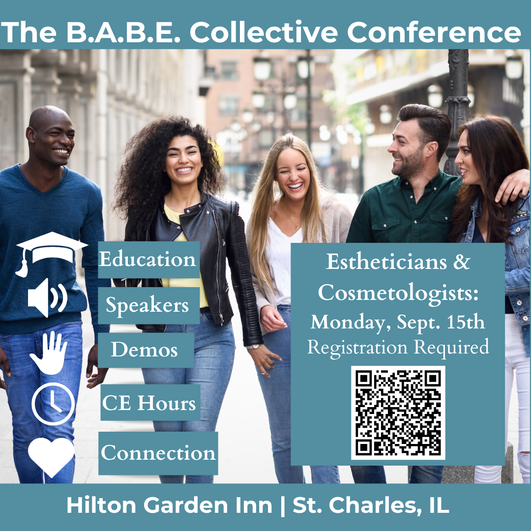 the B.A.B.E. Collective conference for estheticians and cosmetologists with CE /CEU hours.