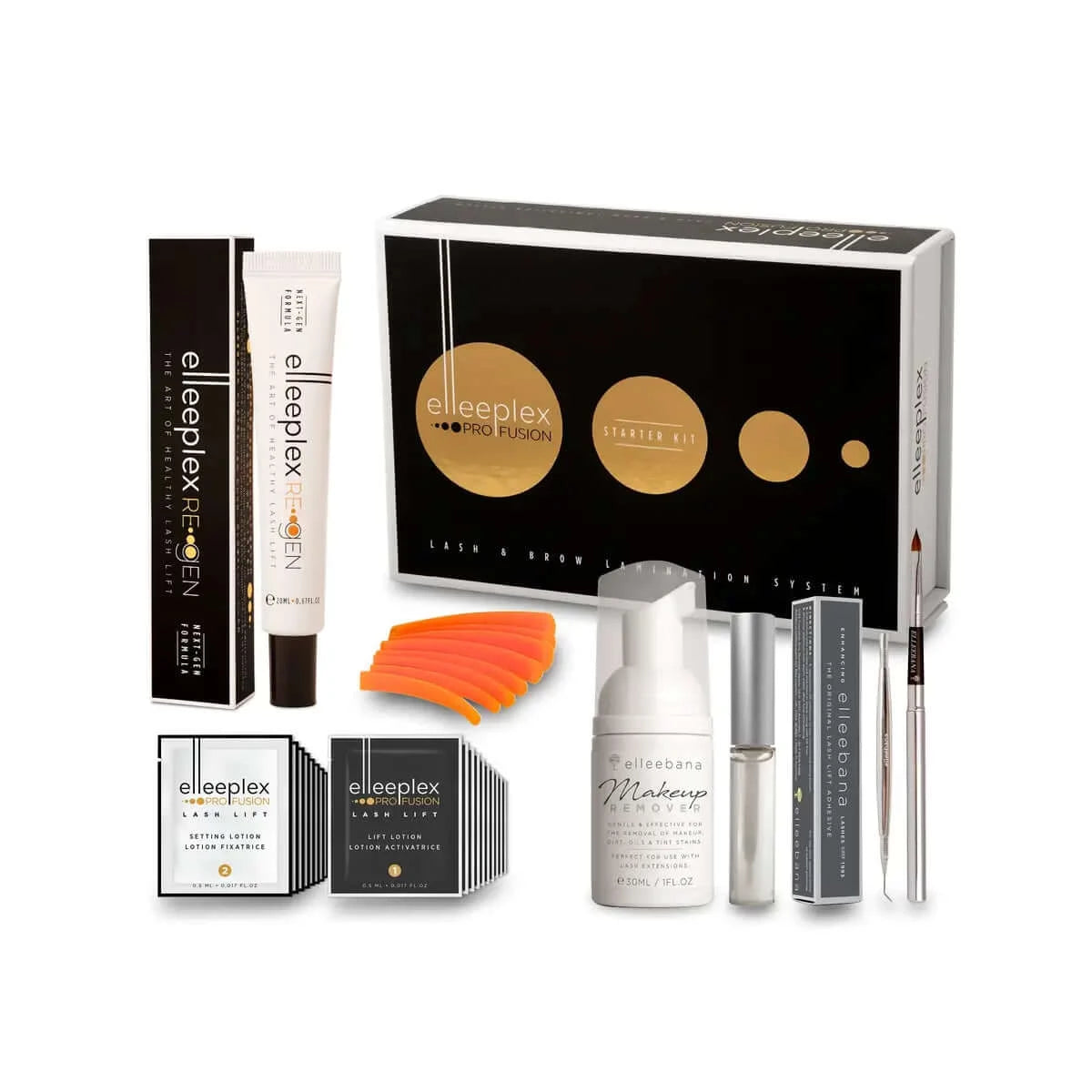 Elleebana Elleeplex Profusion Brow and Lash Lamination kit that comes with the continuing education course