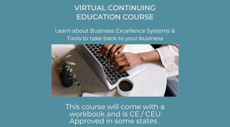 8/7/23 Virtual Live Continuing education class for estheticians, barbers, nail technicians, cosmetologists, massage therapists and owners. This is CE / CEU Approved.